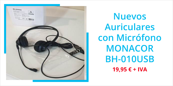 Auriculares MONACOR BH-010USB