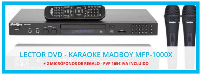 Oferta d'Equips Audiovisuals de Karaoke MADBOY